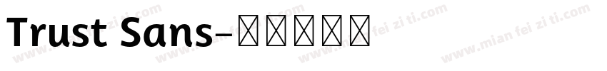 Trust Sans字体转换